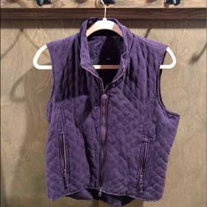 Outback trading company LTD purple quilt vest Sz S